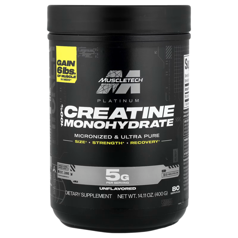 Creatina MuscleTech en VitalSupps Colombia para masa muscular y recomposición corporal