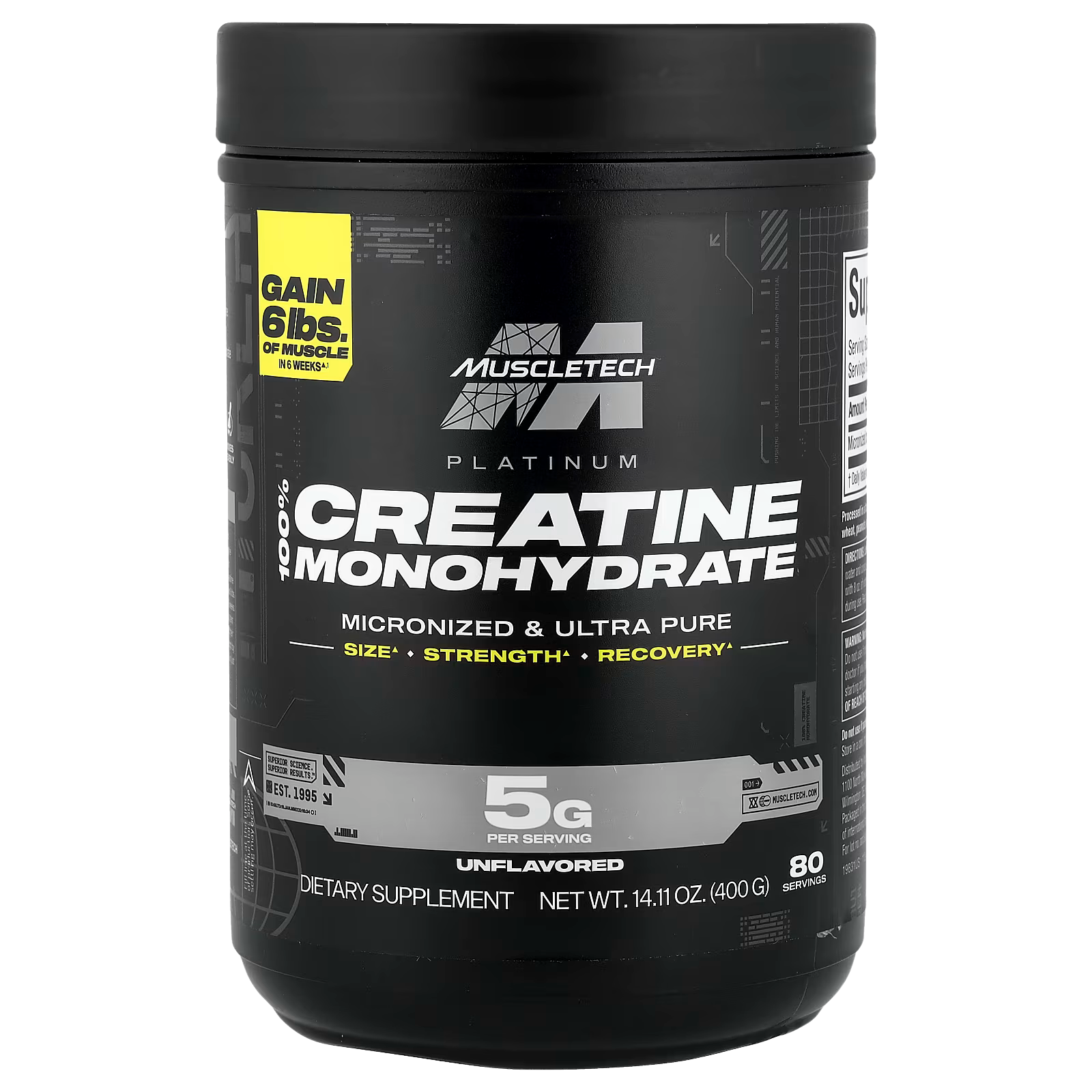 Creatina MuscleTech en VitalSupps Colombia para masa muscular y recomposición corporal