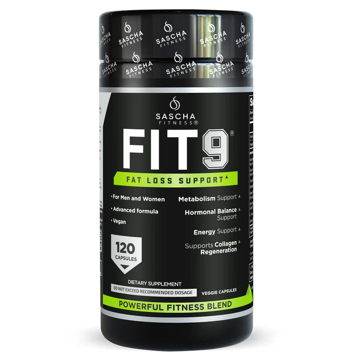 FIT9 Sascha Fitness x 120 cápsulas para apoyo a composición corporal en VitalSupps Colombia