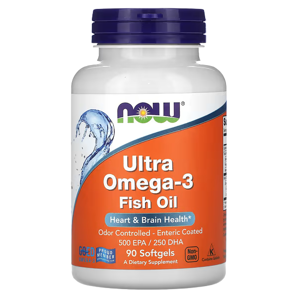 NOW Ultra Omega-3 500 EPA 250 DHA x 90 cápsulas en VitalSupps Colombia