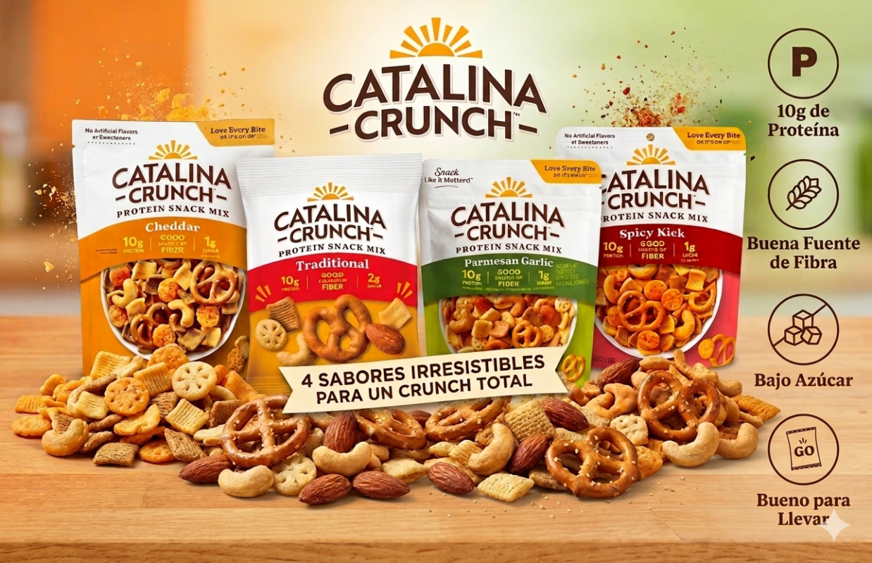 Catalina Crunch Protein Snack Mix en 4 sabores con 10 g de proteína por porción en VitalSupps Colombia